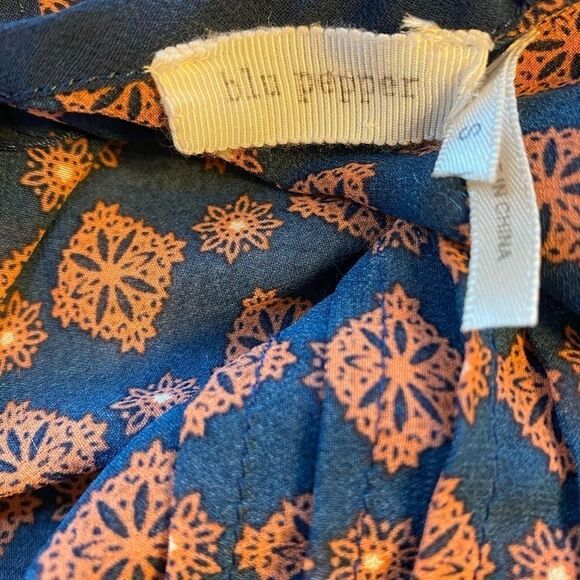 ❤️Blu Pepper Sheer Blouse size S - Picture 9 of 12